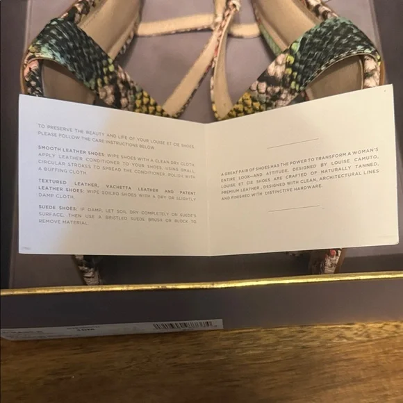 Louise et Cie Multicolor Snakeskin Heels - Picture 9 of 10